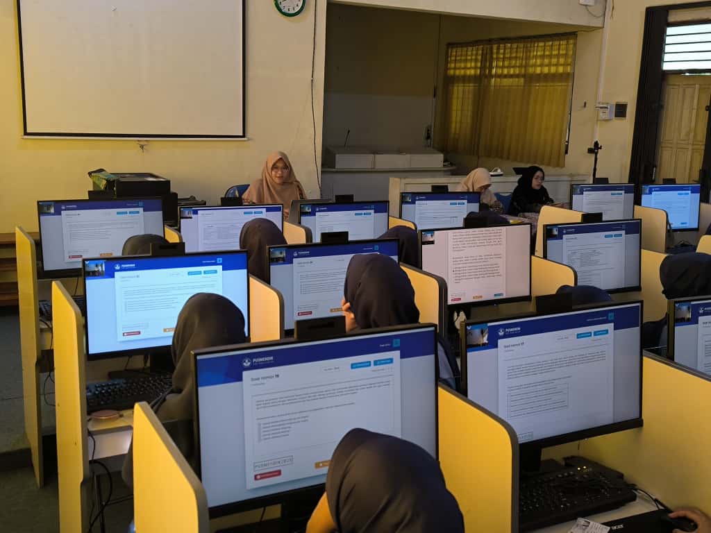 Antusias siswa mengikuti TKA 